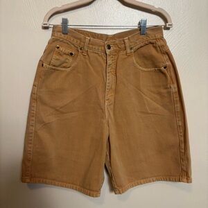 Vintage Zena Womens Shorts Jeans Hi Rise Brown Button Zipper Closure Y2K Size 12